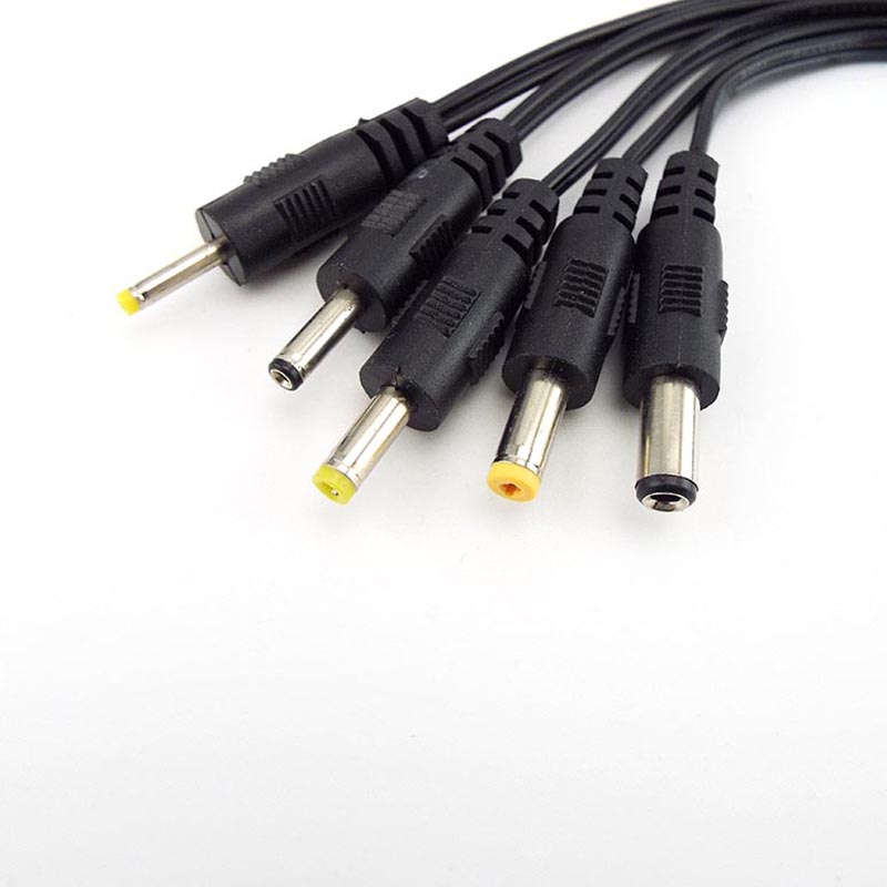 5.5x2.1mm dc fêmea jack de alimentação para dc macho plug cabo 5.5*2.5mm 3.5x1.35mm 4.0*1.7mm 4.8 2.5 0.7 conector de extensão cabo de alimentação