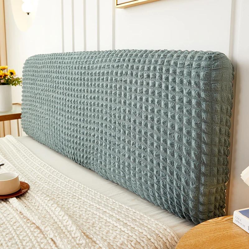 Effen kleur Hoofdeindehoes Tweepersoonsbed Bubble Plaid Elastisch Bedhoofdhoes Stofdichte hoofdsteunhoes voor woondecoratie Seguridadnica Diego Diego Anderson