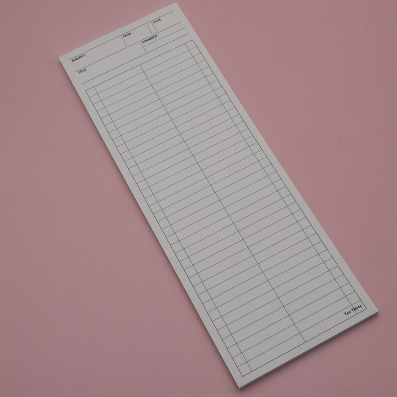 2022 Ultra-long Note Book Can Tear Non-sticky Note Paper Guest Book Ins Simple Message Paper High-value Notebook Students