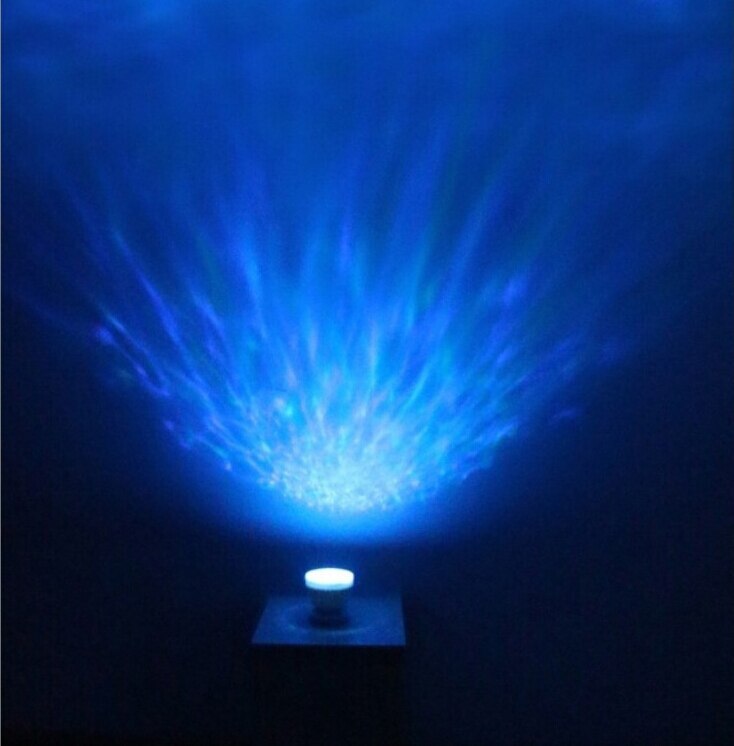 Led Nachtlampje Projector Aurora Master Blauw Zee Golven Oceaan Projectielamp met Speaker voor Slaapkamer Decoratie