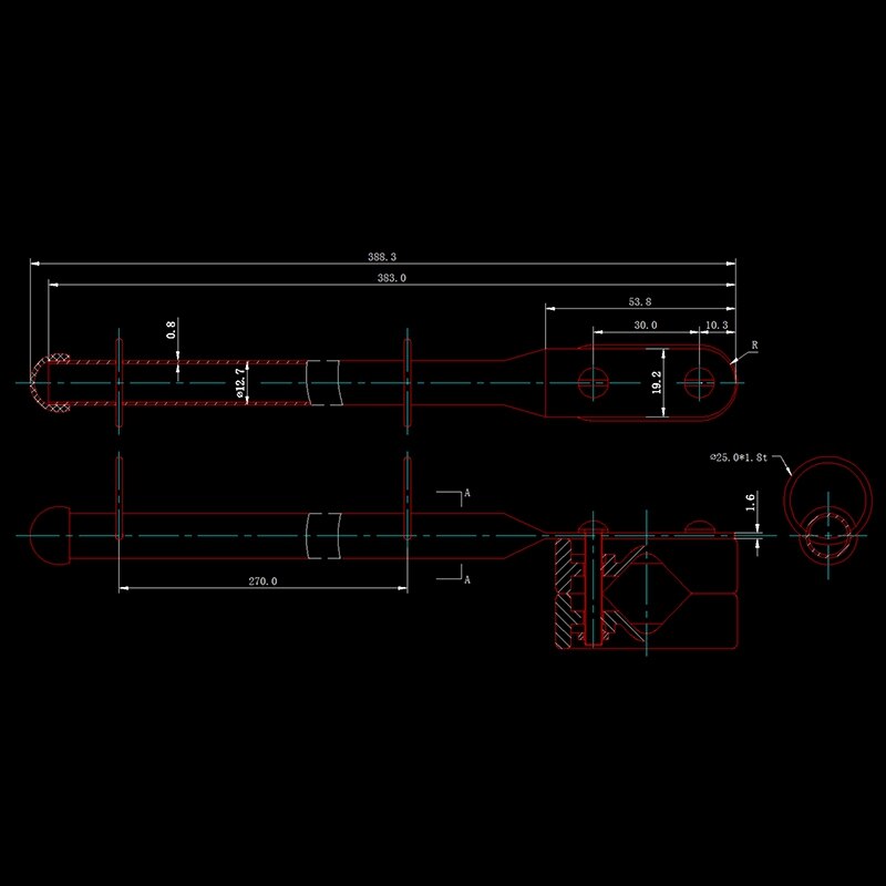 2x 14 tums flaggstångshållare rostfritt stål 7/8 tum 1 tum skenfäste för båt/yacht