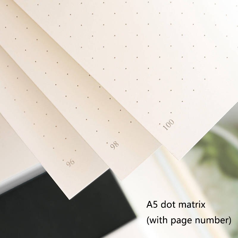 Hardcover A5 Dot Matrix Notebook Dot Ding Planner 100GSM 188 Pages Acid-free Paper Notepad Supplies Stationery D40