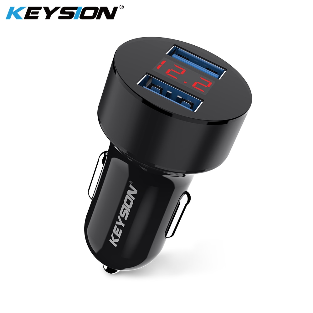 KEYSION Auto Ladegerät 5 V 3.1A Mit LED-anzeige Universal- Dual Usb Telefon Auto-Ladegerät für Xiaomi Huawei Samsung für iPhone XS Max XR