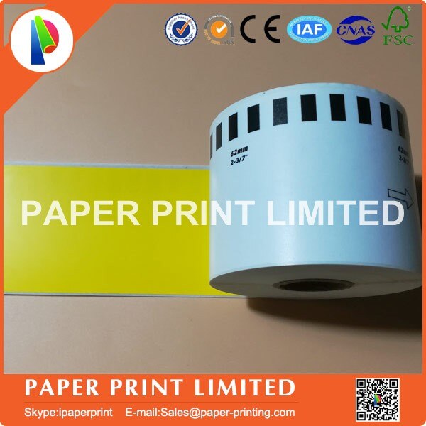 Dk-22205 dk22205 dk 22205 Compatible Labels barcode sticker white: 5 rolls yellow label