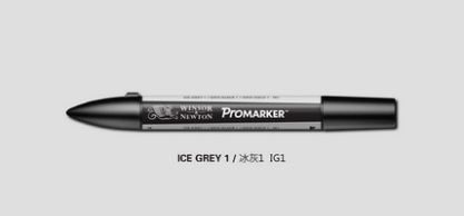 Marcador gráfico Winsor & Newton ProMarker de doble punta gris y negro: Ice Grey 1