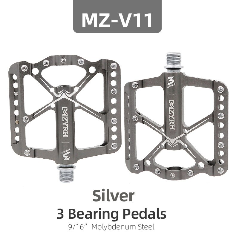 Bicycle Pedals 3 Bearings MTB Anti-slip Ultralight Aluminum Mountain Road Bike Platform Pedals Cycling Accessories