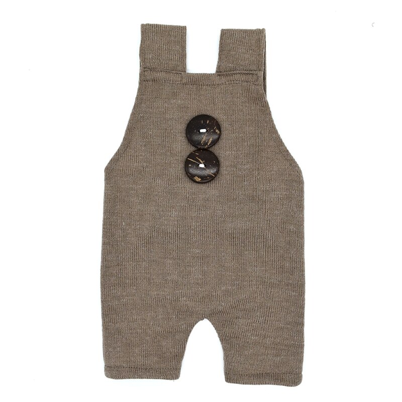 Newborn Props Boys Girls Costume Infant Buttons Romper Baby Photography Outfit A2UB