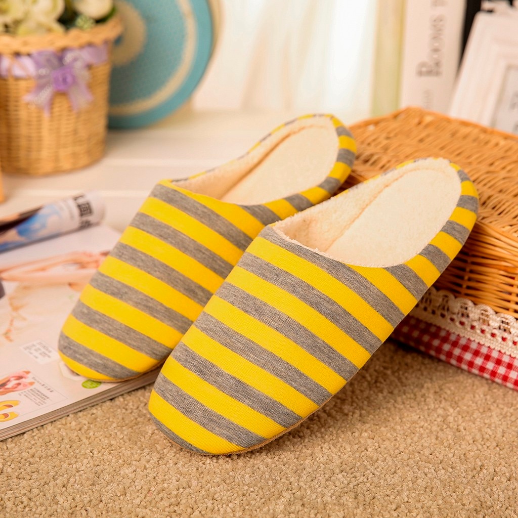 Pantoufles d'intérieur souples en peluche pour la maison, chaussures chaudes et plates pour femme, grande taille, antidérapantes, pour le Couple, #25