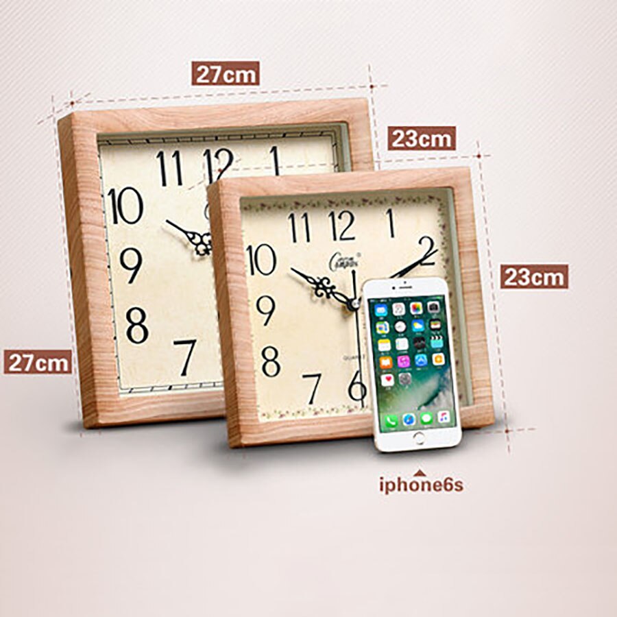 Square Wall Clock Wooden Wall Watch Quartz Pow Patrol Digital Secret Hiding Wandklok Ideas L