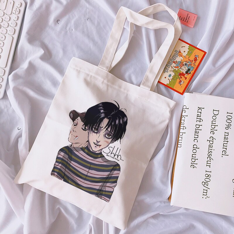 Sangwoo Yoonbum Doden Stalking Canvas Tas Koreaanse Cartoon Shopper Tas Vrouwen Tas Ins Grote Capaciteit Casual Vrouwen Schoudertas
