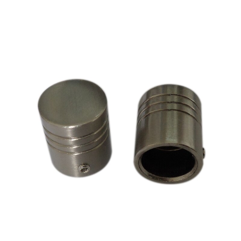 D16mm haste de cortina cilindro de cabeça decorativa, acessórios de cortina materiais para decoração de janela