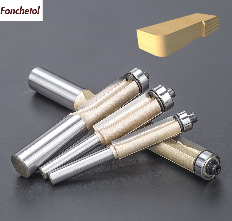 1 PCS, CNC houtbewerking router bit, Trimmen frees, hout, MDF, 2 fluiten rechte frees, trimmer graveren bit, multiplex