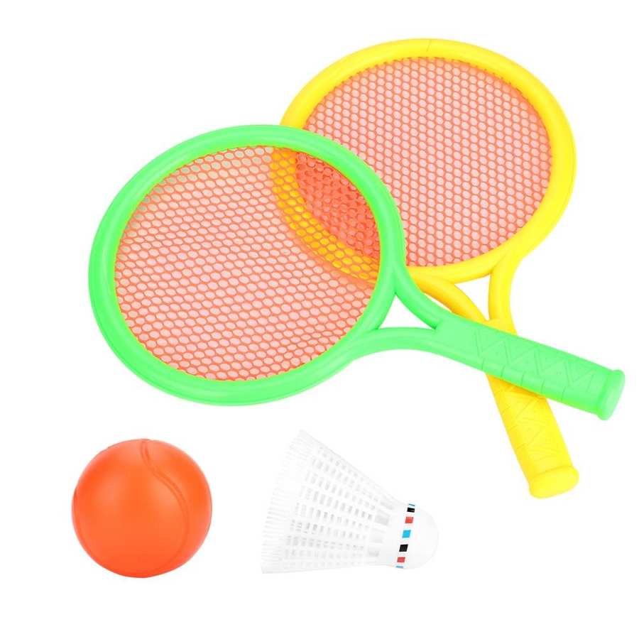 Mini Badminton Tennis Schläger mit Interaktive Gummi Bälle Outdoor Sport Spielzeug für Kinder Pädagogisches Baby Sport Spiel