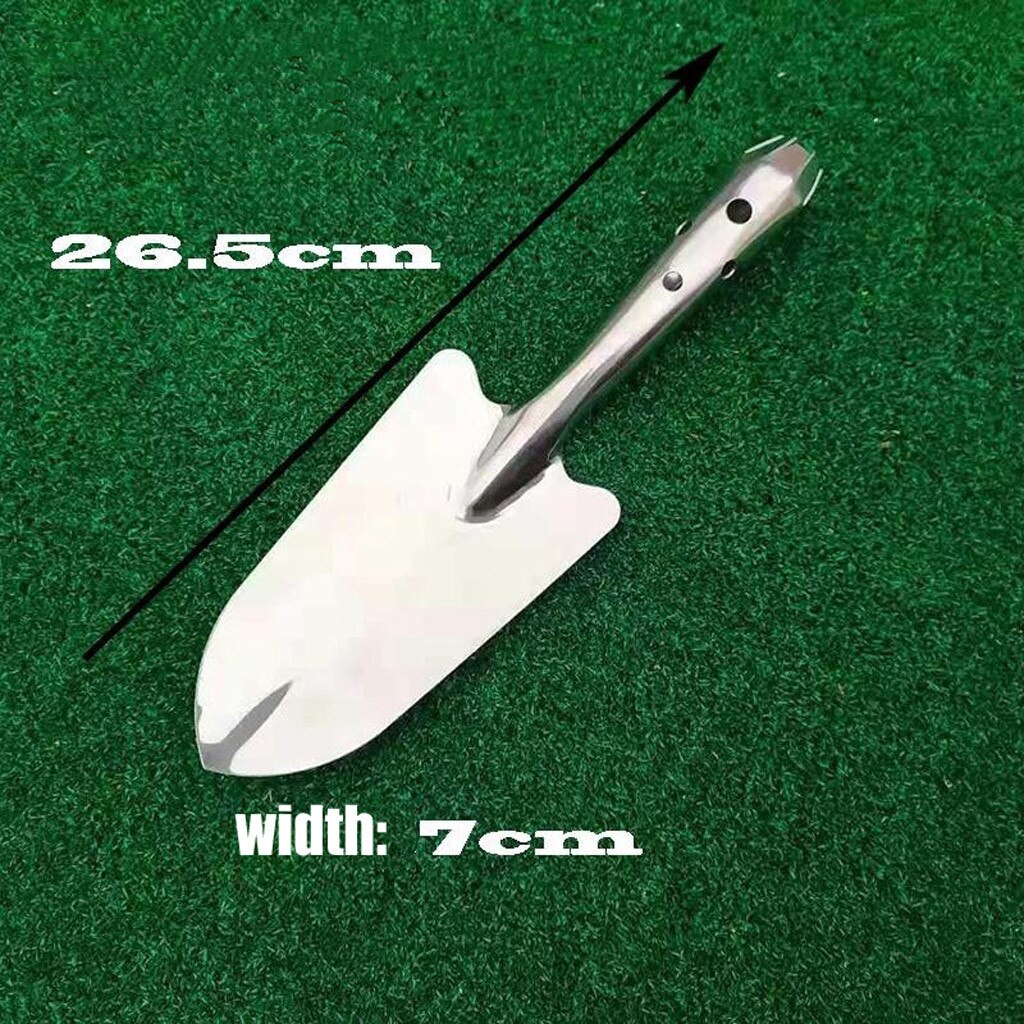 Gardening shovel Tools Full Stainless Steel Transplanting Spade Utility Garden Trowel Potted #5