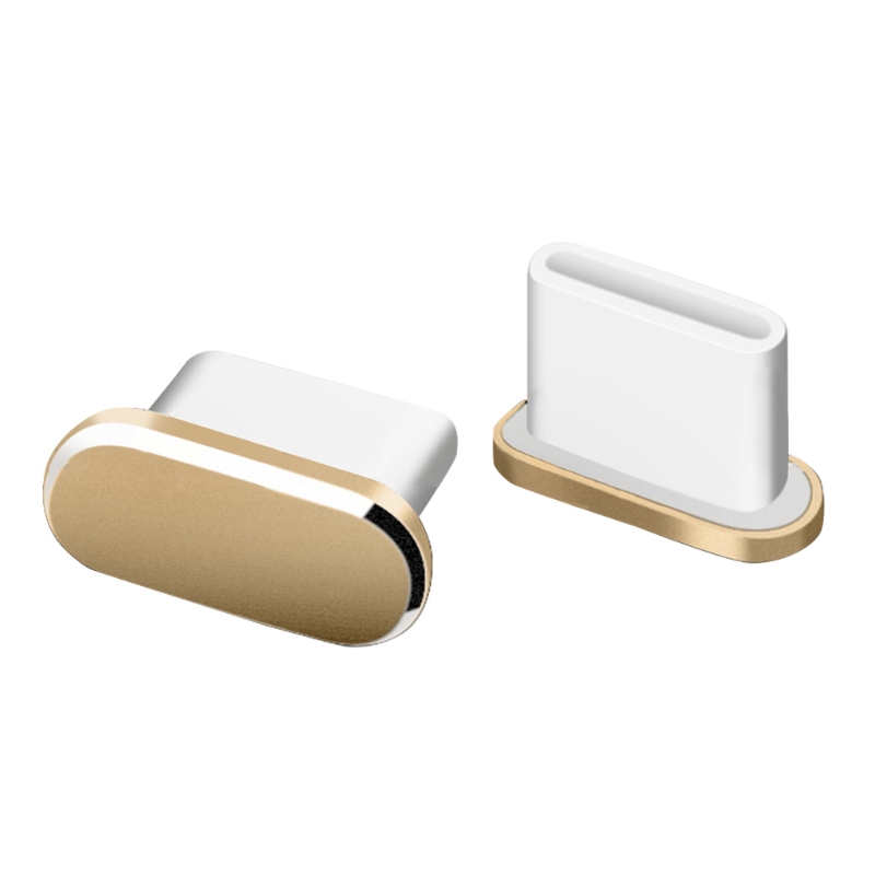 Type-C Anti Dust Plug Compatible with All Type-C Ports Cell Phone Computer Laptop Tablet Dustproof Accessories: Gold