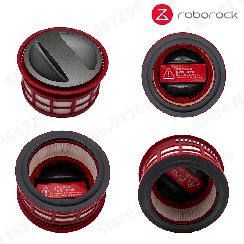 Original Roborock H7 Dust Box HEPA Filter Spare Parts Mace Plus Dustbin Cyclone Assembly Module Red Accessories