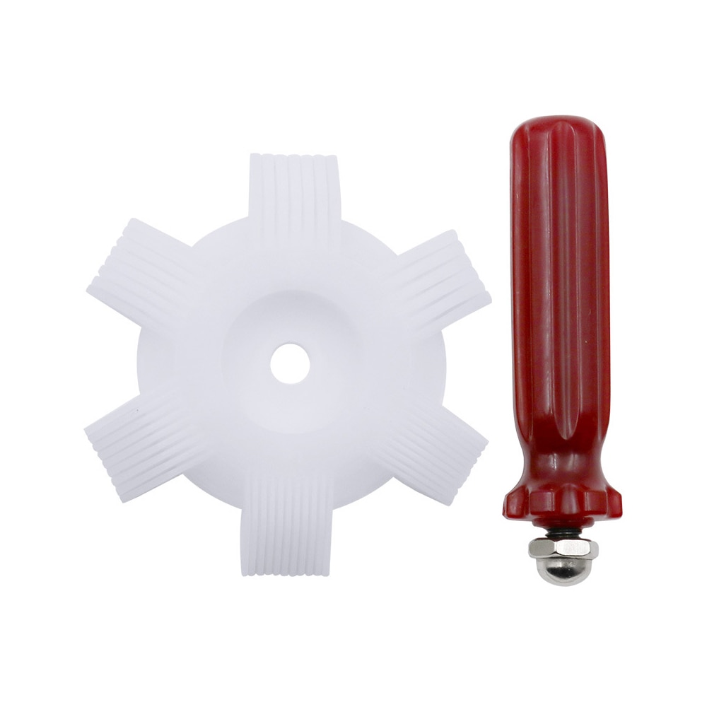 Portable Car A/C Radiator Condenser Fin Comb Air Conditioner Coil Straightener Cleaning Tool Auto Cooling System Repair Tools: white