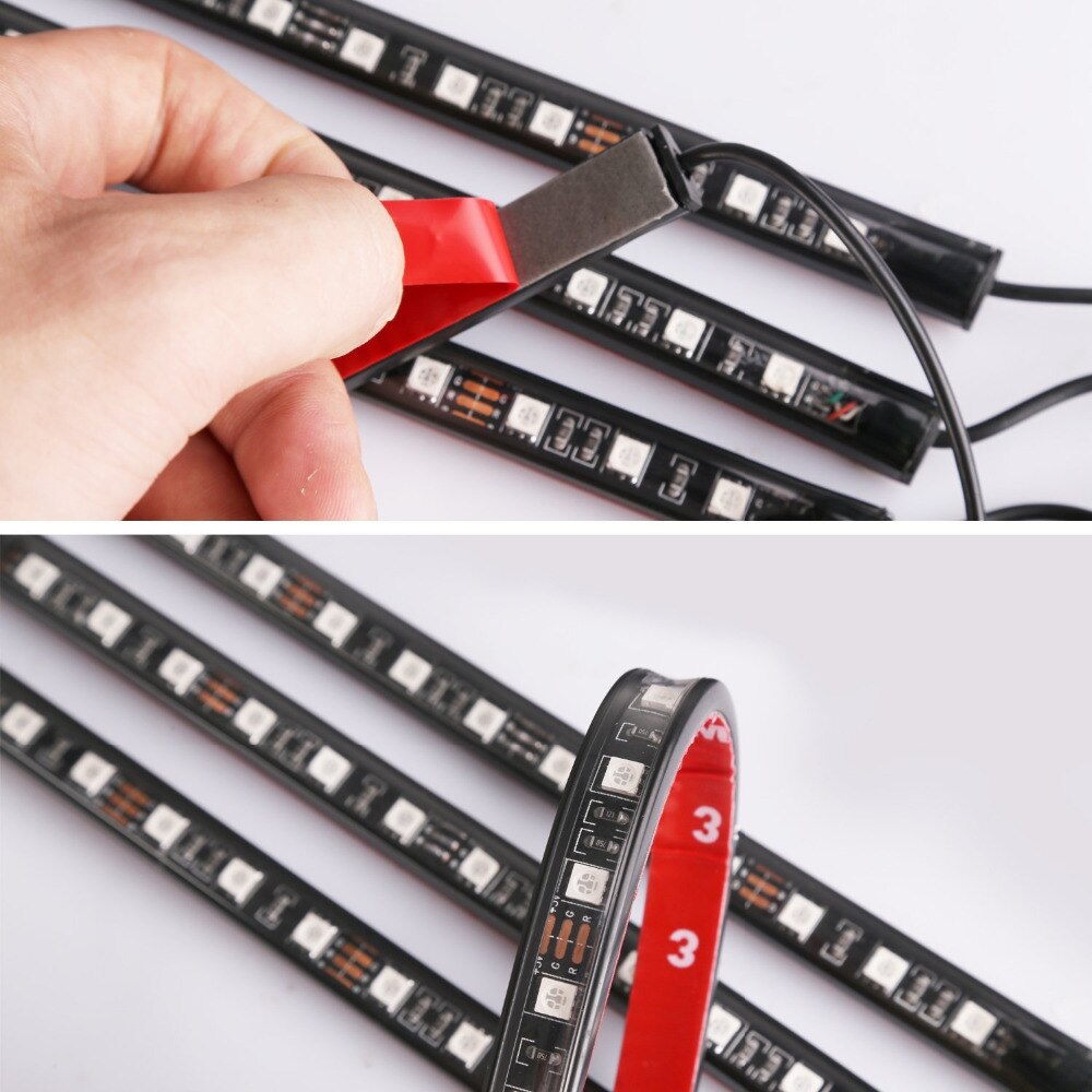 Waterproof LED Strip 5050 SMD Strip Lights Anti-collision Anti-corrosion RGB 48LED