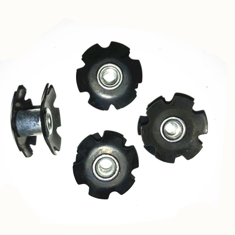 10pcs/Lot Mountain Bike Fangled Nut for Front Fork Mount Core Fastening Bolts Bicycle Parts Steer Tube Ahead Headset Star Nuts