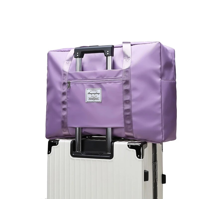 Sac de gym nacré étanche avec un compartiment à chaussures pour femme,sacoche d&#39;entraînement de fitness, de yoga, ballot marin de voyage, polochon de sport,