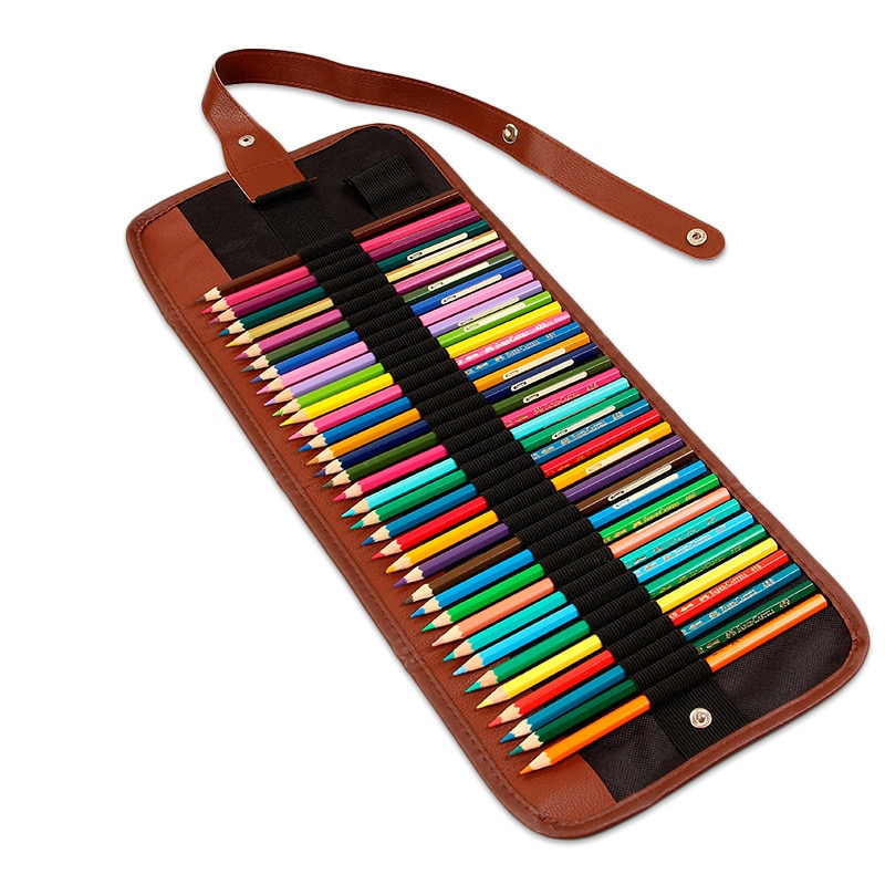 Estuche para guardar lápices, accesorio para pintar, funda de almacenamiento, soporte suave para bolígrafos de lona