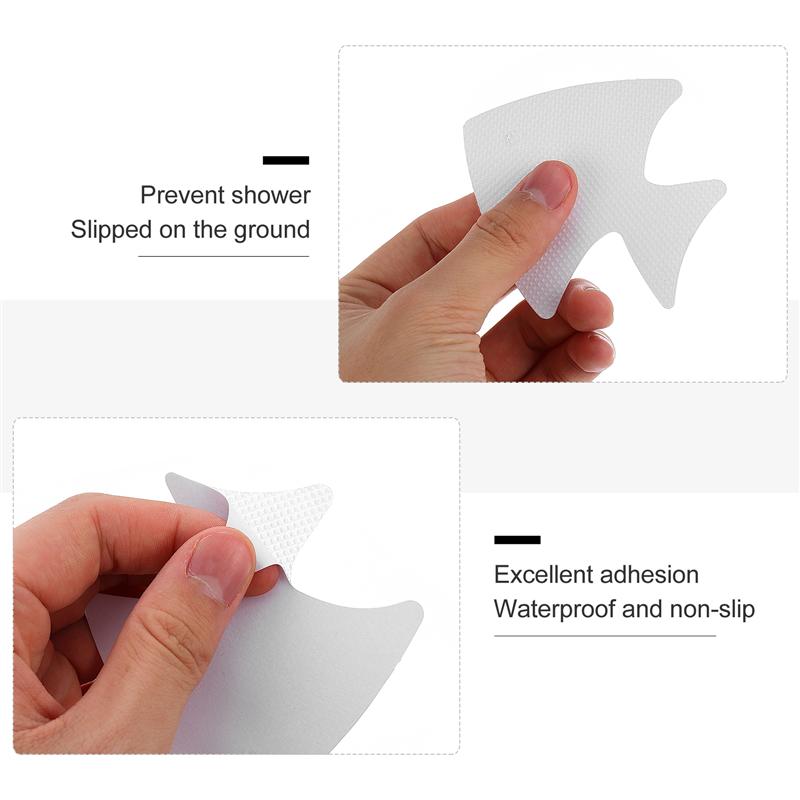 12Pcs Bad Anti-Slip Sticker Zwembad Vis Vormige Decoratieve Stickers Badkamer Vloeren Antislip Tape Badkamer Accessoires
