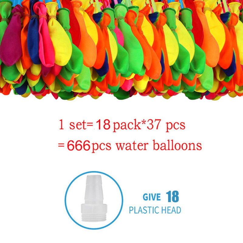 666Pcs Water Ballonnen Bos Water Bommen Zomer Strand Speelgoed Water Speelgoed Spel Speelgoed Outdoor Speelgoed Voor Kinderen Volwassenen Quick vullen Magische Bal