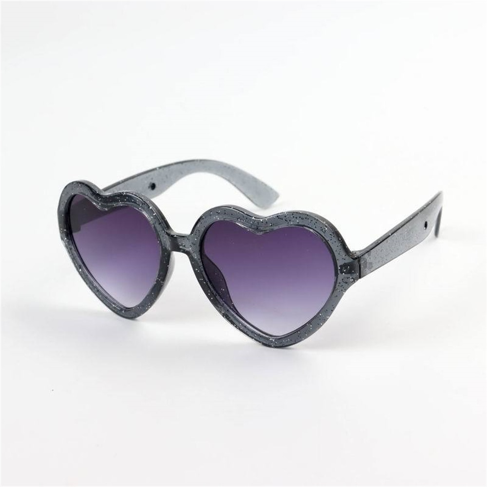 Heart-shaped Children&#39;s Sunglasses Round Gradient Lens Heart Sunglasses Cartoon Love Baby Sunglasses Sunshade Glasses