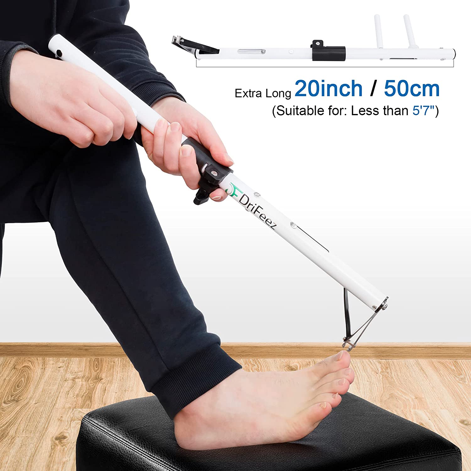 Lange Handvat Teennagel Clippers 4Mm Breed Jaw Opening Voor Senioren Dikke Teennagels, Overgewicht, Obesitas, heup En Taille Patiënten (20 &quot;-50Cm