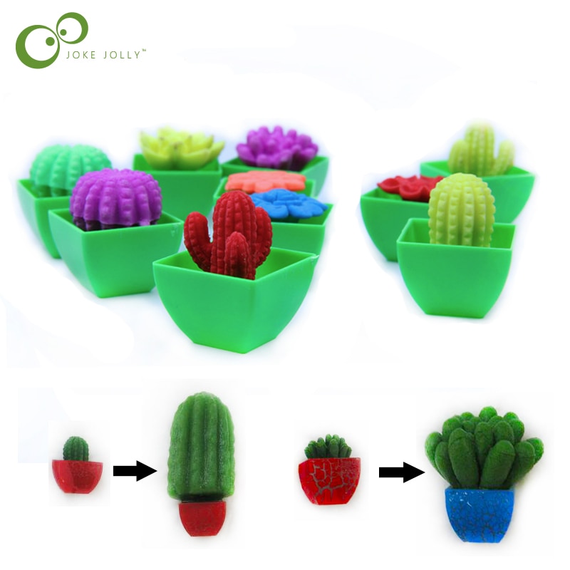 2 pcs In Water Groeiende Bloem Cactuse Bonsai Uitbreiding Plant Speelgoed Magic Speelgoed voor Kinderen De Cactus Kan Groeien Speelgoed GYH