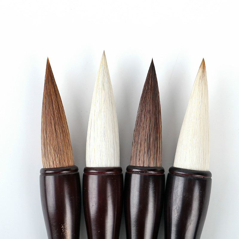 Calligraphy Brush Pen Chinese Traditional Hopper-shaped Brush Caligrafia Writing Painting Brush Pen Weasel Woolen Multiple Hairs
