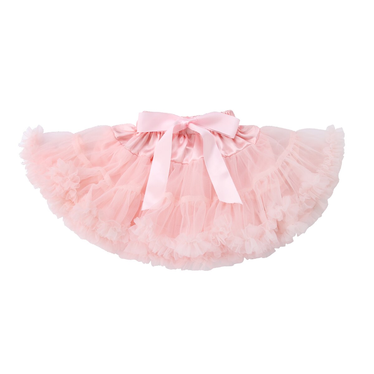 Meninas da criança Do Bebê Crianças Tutu Saia Festa De Dança Ballet Fluffy Camadas Rendas Princesa Bonito Saias: Pink A