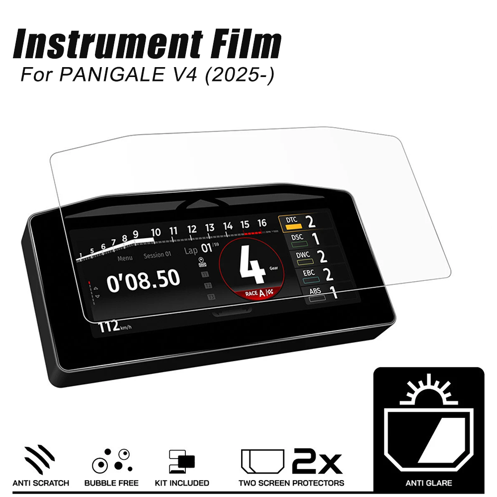 Voor PANIGALE V4 (2025-) TPU Instrumentenfilm Explosieveilige film Screenprotector