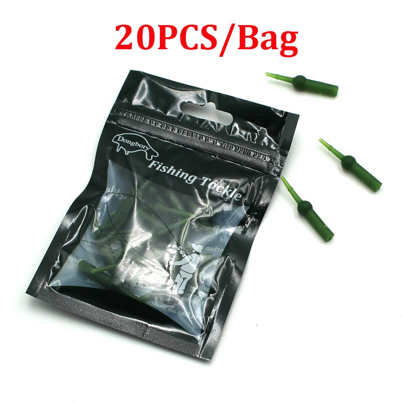 20 stk fiskerigg chod heli bufferhylse gummikobling helikopterrigg bufferhylse karpefisketilbehør terminalutstyr