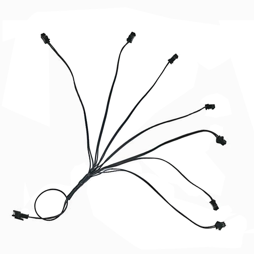 2/3/4/5 Way Splitter Connectors Cable For EL Wire Neon Light LED Wiring Fittings Splitting Wire: 7 in 1