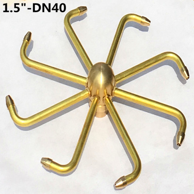 1 "DN25 1.5" DN40 mosiądz wiatrak obrotowe dysze fontannowe dysze fontannowe robić stawu wodnego: DN40