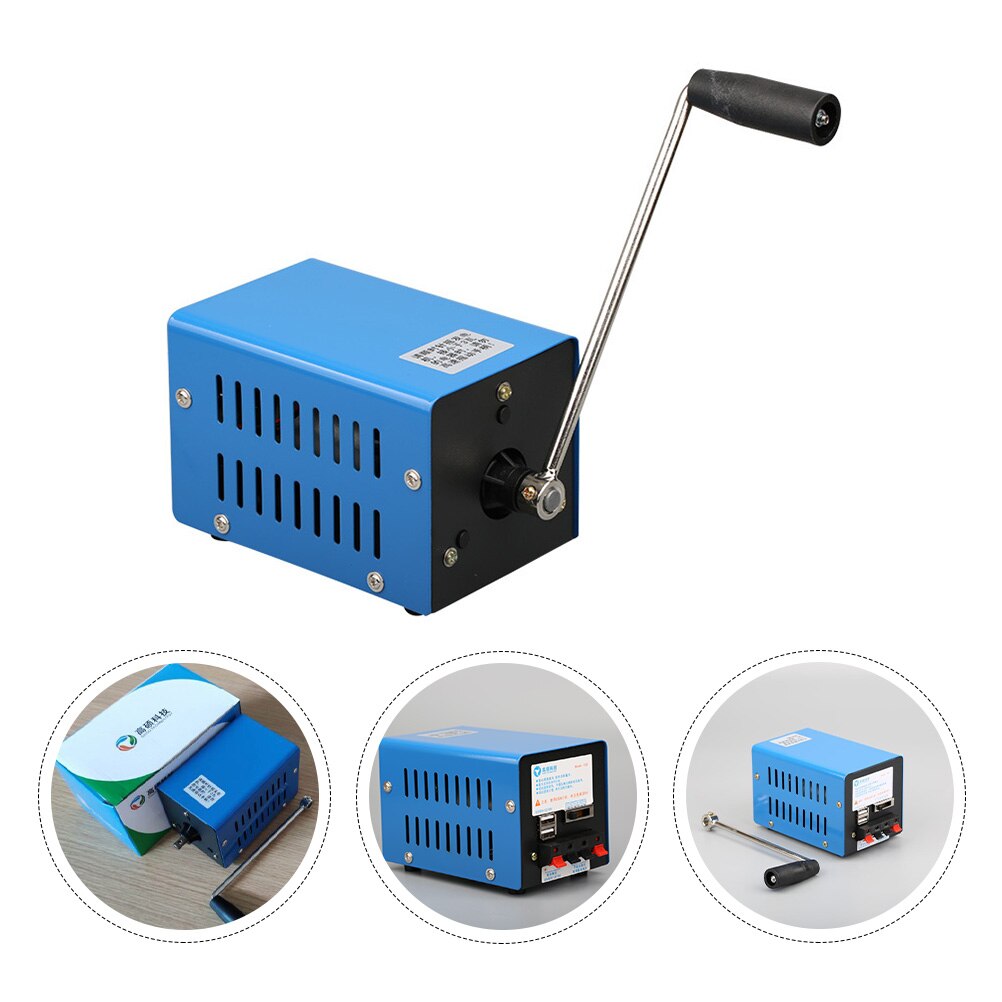 Nødsituation håndsving dynamotor høj effekt oplader bærbar usb opladning håndsving generator udendørs camping overlevelse power bank