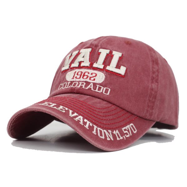 YOUBOME Männer Baseball Kappe Snapback Kappen Frauen Hüte Für Männer Stickerei Casquette Knochen Jahrgang knapp Männlichen Vati Kappen: Wein rot