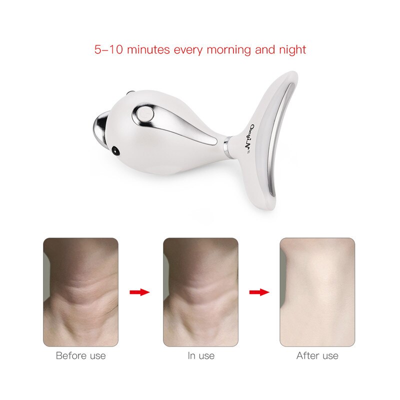 CkeyiN EMS Facial LED Photon Therapy RF Light Ultrasonic Cool Massager Skin Rejuvenation Face Lifting Tightening Beauty Care
