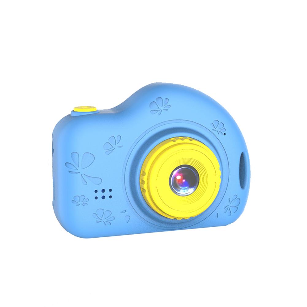 32GB Kids Digital Camera Portable Cartoon Mini Camera Sport Video Recorder Birthday For Children Camcorder With Card Reader: Blue