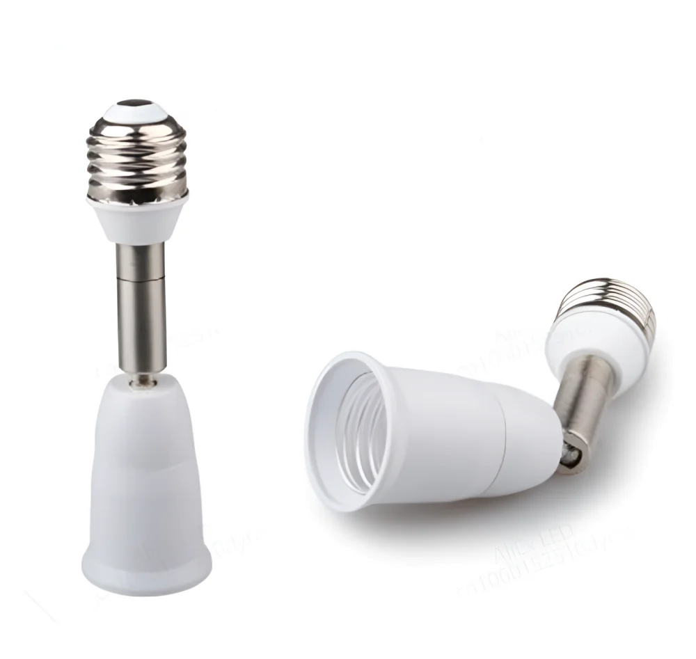 E27 LED-Glühbirnen-Lampenfassung, 2 Zoll, 1/3 Zoll, 1/4 Zoll, 1/5 Zoll, E27-Sockel, Splitter, LED-Lampenfassung, Glühbirnen-Adapterhalter: Beige