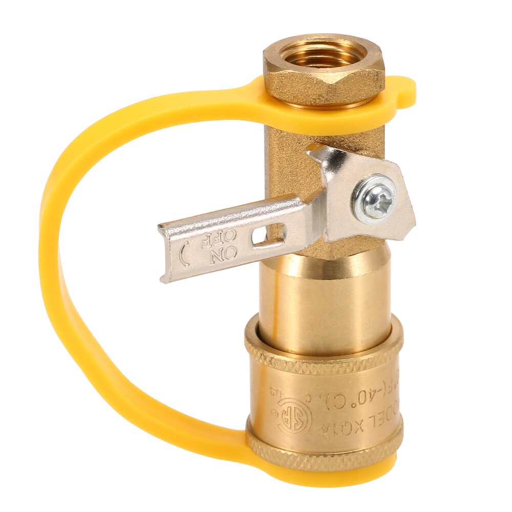 / Lixada Solid Brass NPT Natural Gas Quick Connect Fittings Propane Hose Quick Disconnect Kit Gas Stove Accessories