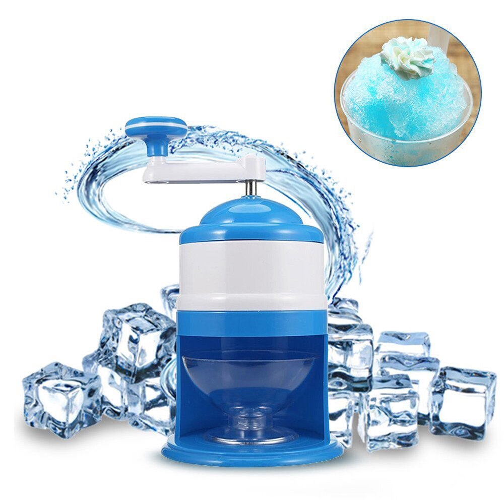 Stainless Steel Household Handhold Manual Ice Crusher Hand Shaved Ice Machine For Shaved Ice Snow Cones Slushies