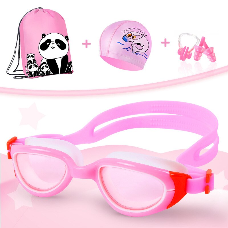 Childrens Swimming Goggles Womens Big Box Naples Eye Water Fog High-Definition Boys Goggle Cap Outfit Kid Swim /30