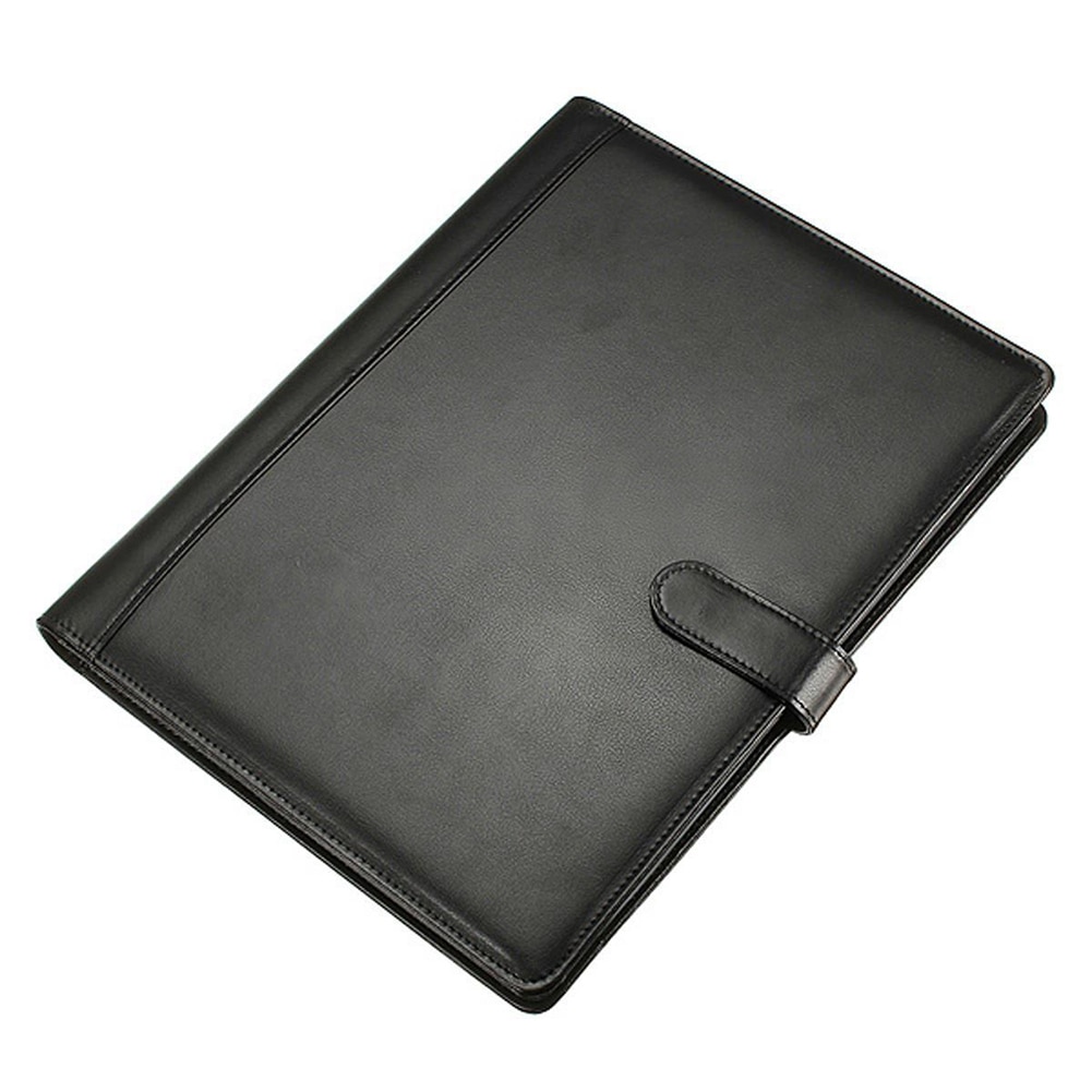 Leather Folder A4 briefcase Conference Folder Black Office & School supplie