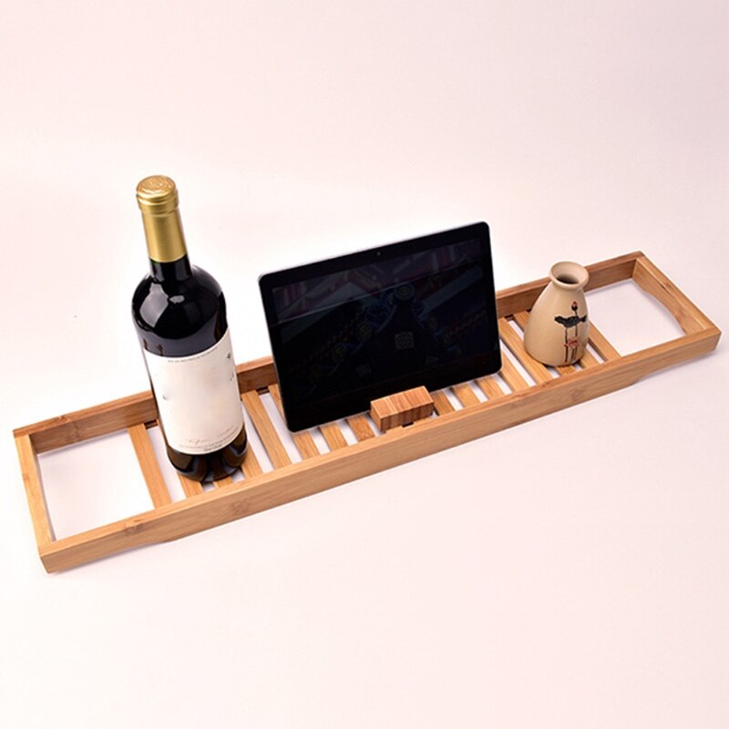plateau de baignoire en bambou, organisateur de salle de bain douche, maison SPA support de rangement en bois pour livre porte-vin, accessoires de Table de bain