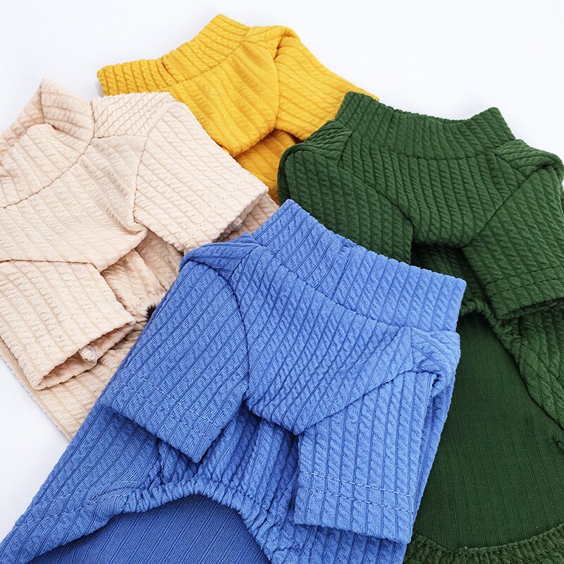 Solid Katoen Hond Kleding Voor Kleine Honden Chihuahua Kleding Puppy Jas Huisdieren Producten Katoen Ropa Perro Hond Kleren