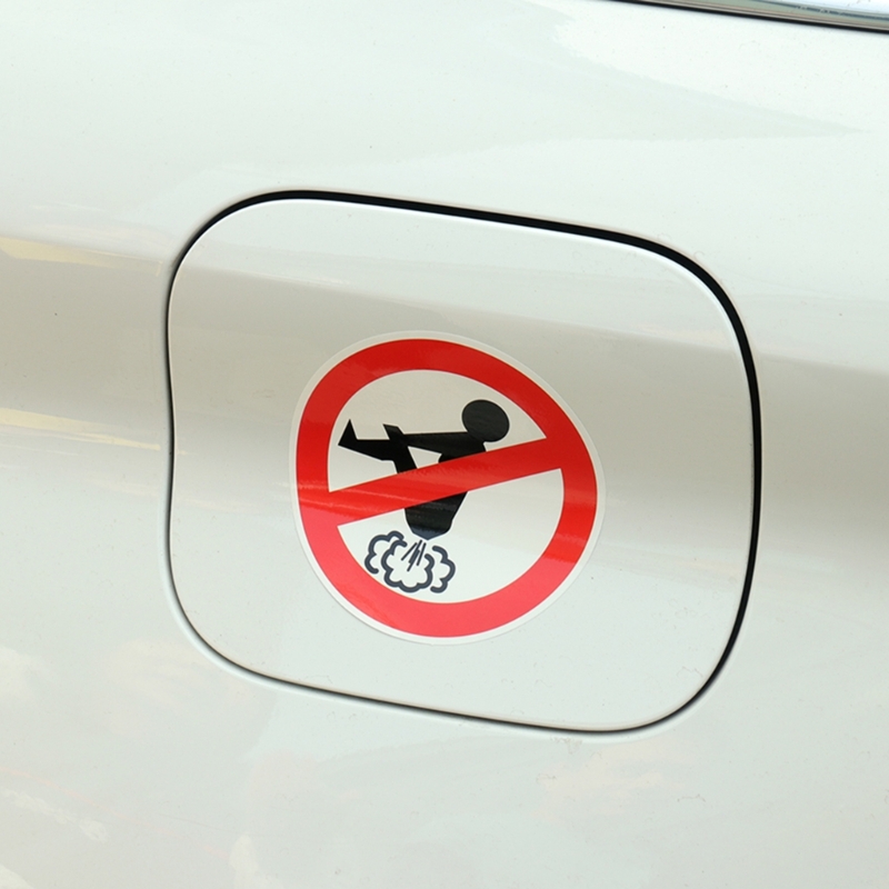 Interesting Civilization Sticker Do Not Fart Sticker No Farting Waterproof Rear Glass Car Sticker Decoration
