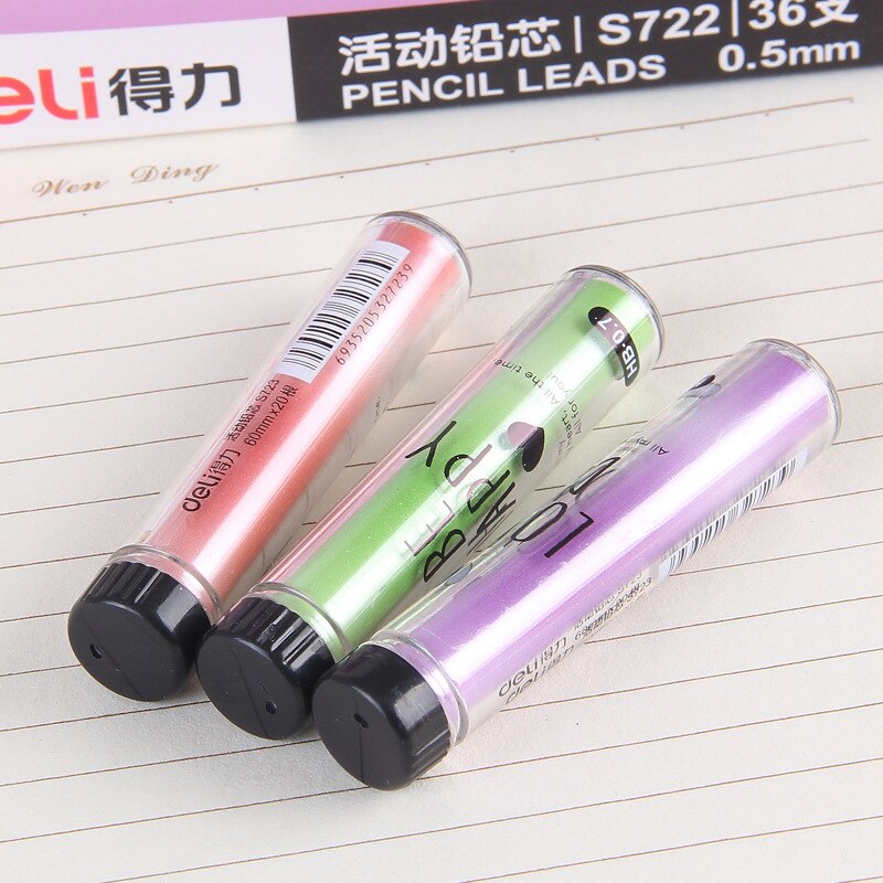 1 pc Vulpotlood Lood 0.5mm/0.7mm HB Potlood Staaf Automatische Potlood Vulling Kantoor Schoolbenodigdheden studenten