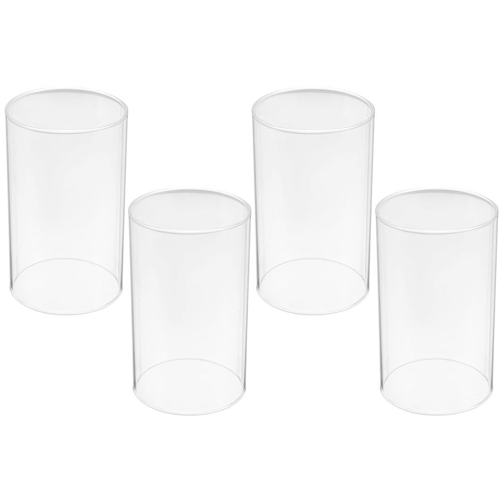 Decorazioni per candele antivento multiuso in vetro da 4 pezzi